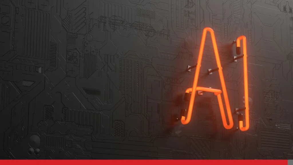 AI neon sign