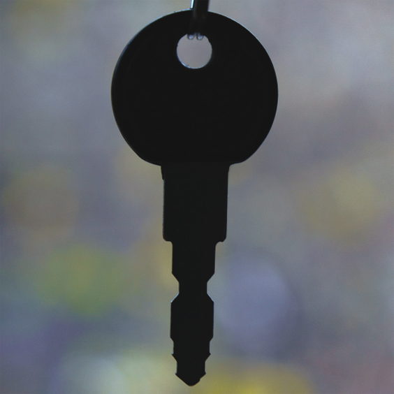 silhouette of a key